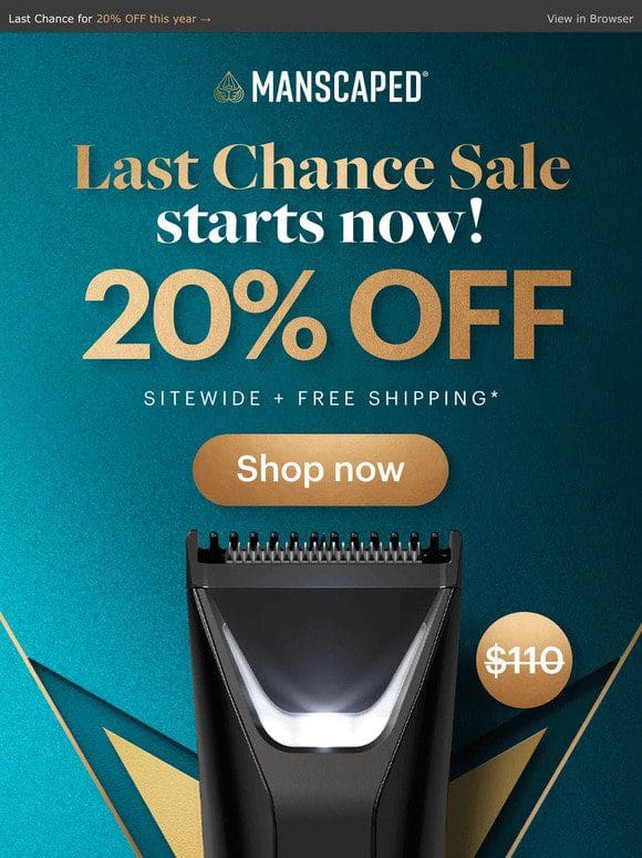 This is your last chance to save 20% in 2023!