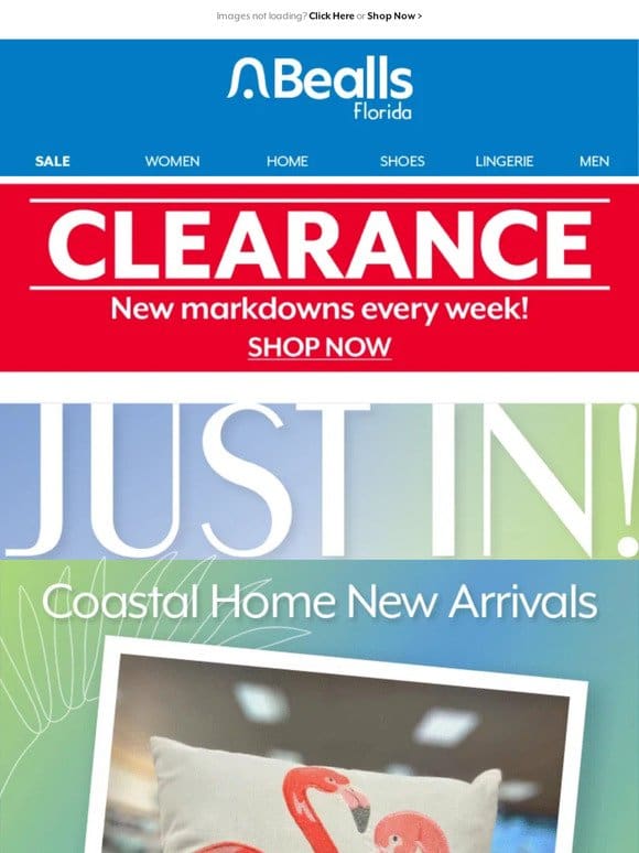 This just in! New arrivals in coastal home decor & more