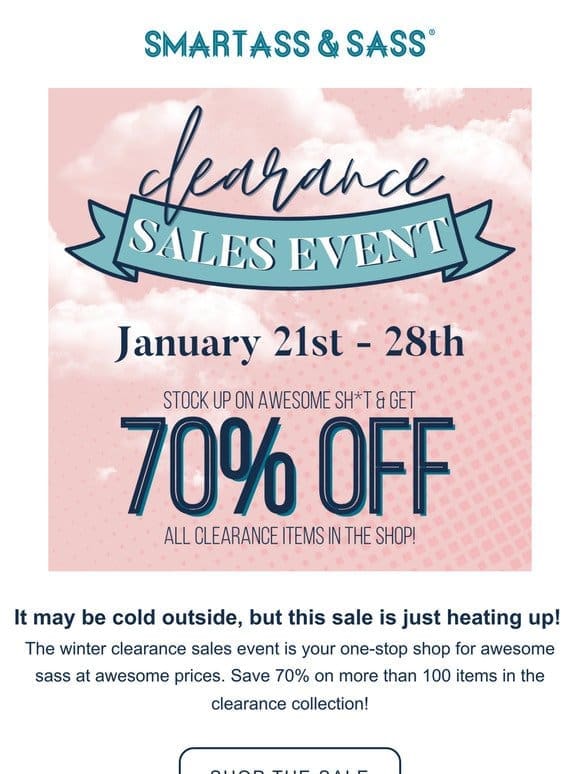 This sale is hot， hot， hot!