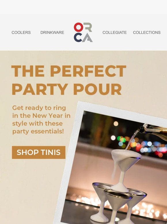Throw the perfect party with these ORCA essentials!