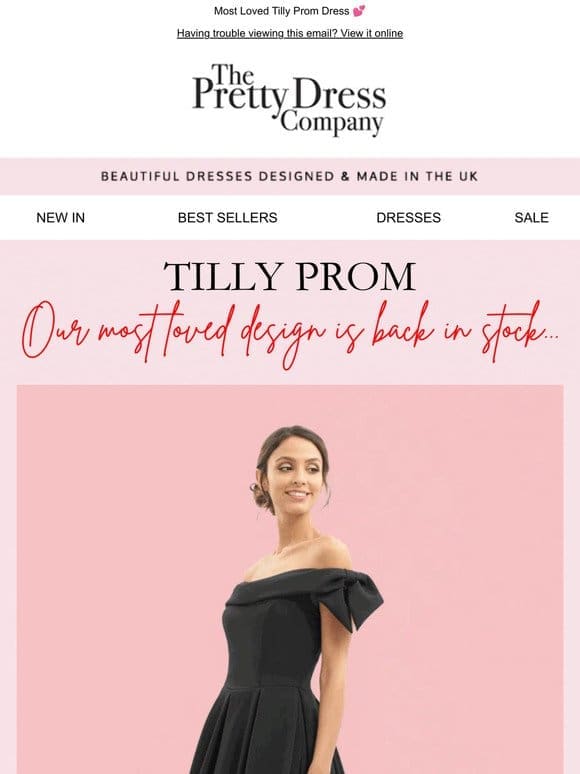 Tilly Prom Dress， our most loved design is back in stock
