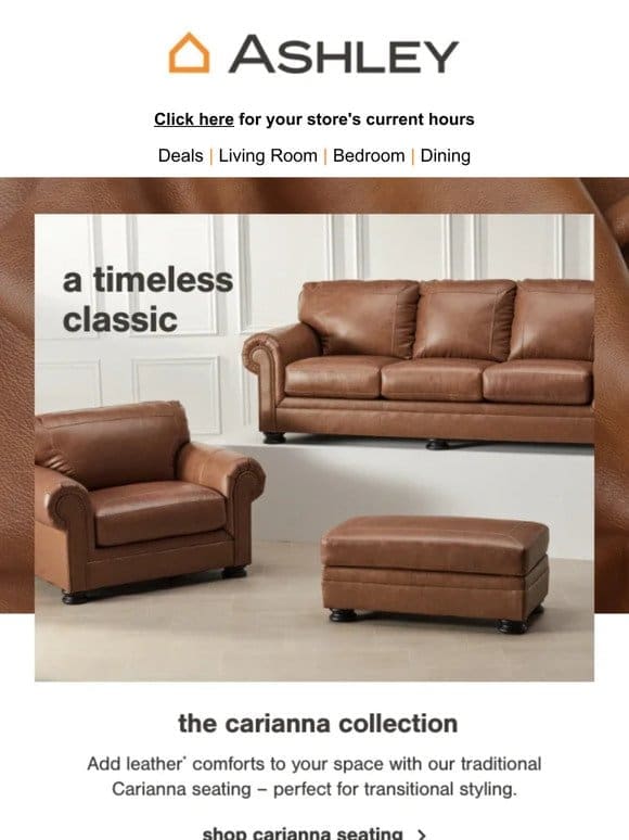 Timeless meets Comfort: Shop Carianna Leather Collection