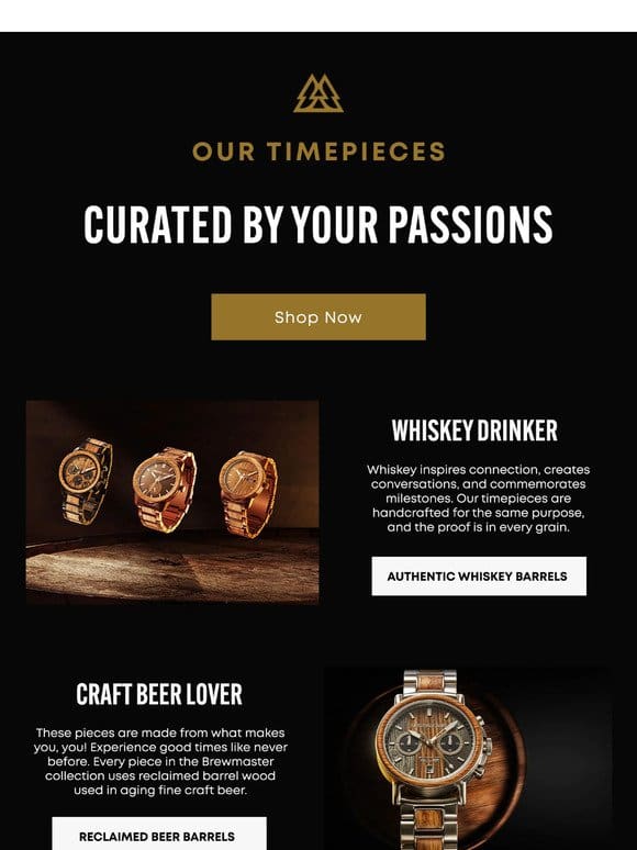 Timepieces Curated By Your Passions
