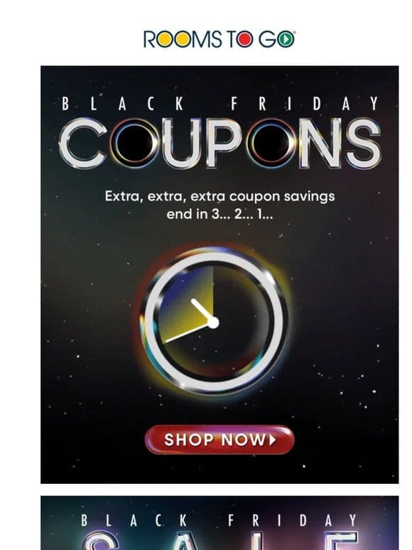 Time’s ticking on Black Friday Coupons! ⏱️