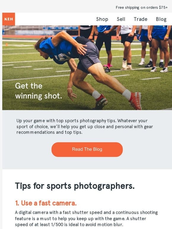 Tips and tricks to shoot sports like a pro