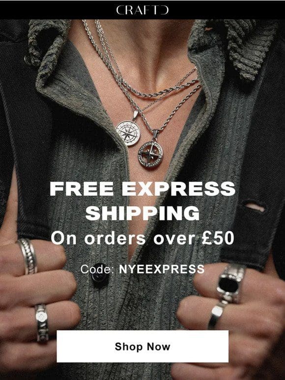 Today Only: Free Express Shipping for NYE!