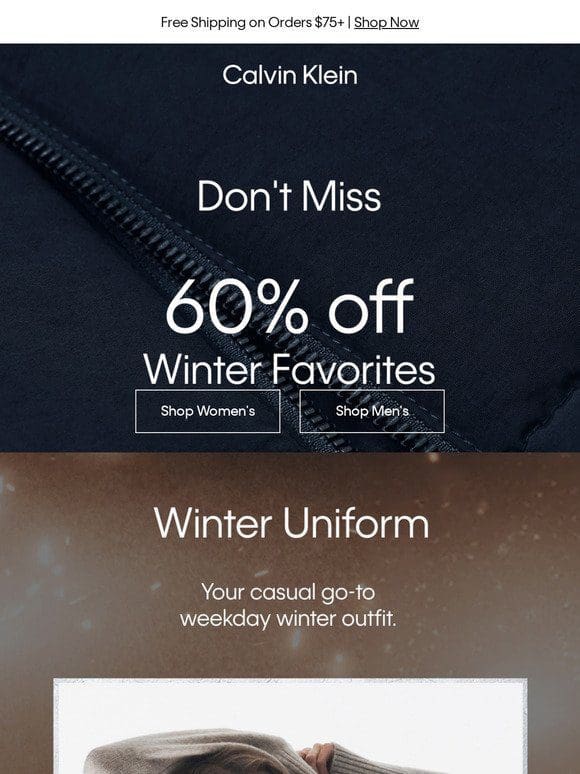 Today Only – 60% off Winter Favorites