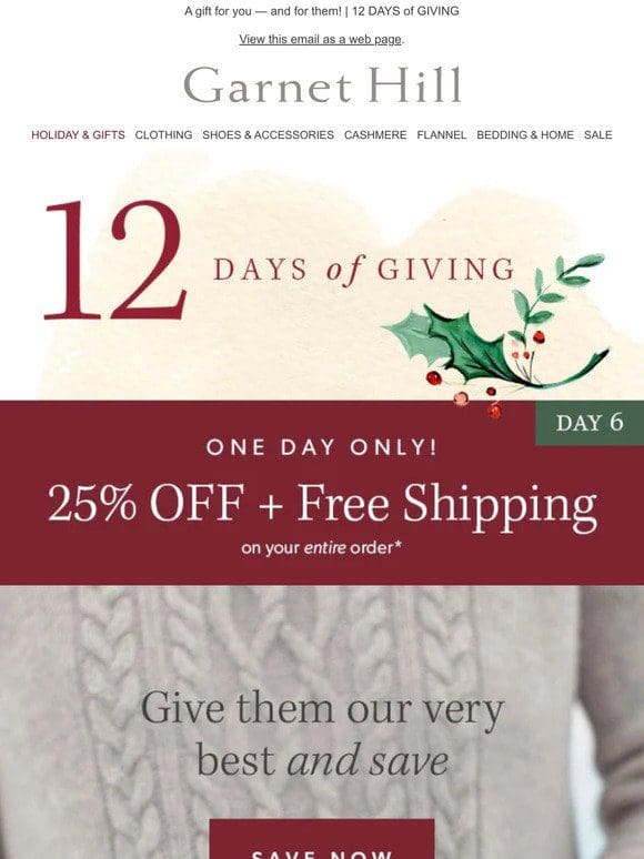 Today only: 25% OFF your order + FREE shipping!