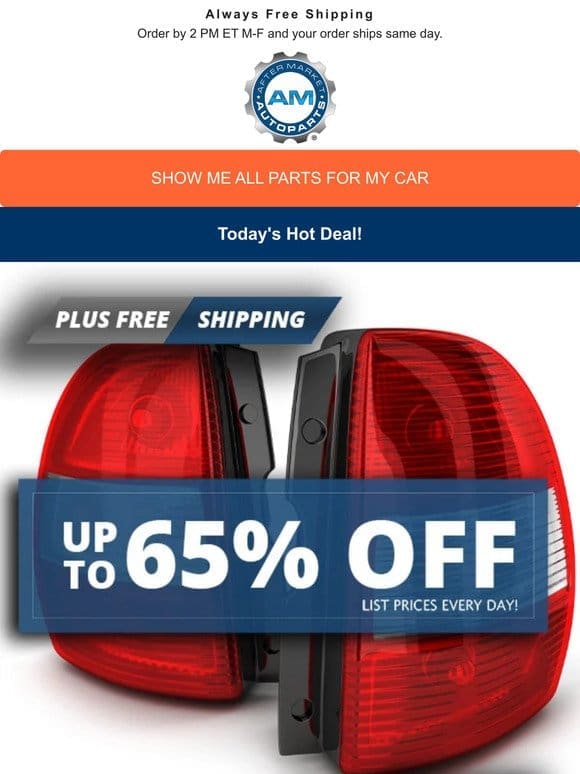 Today’s Deals for Your Vehicle