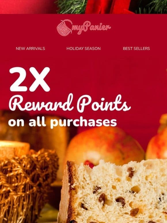 Today’s offer ✨ 2X reward points on ALL purchases