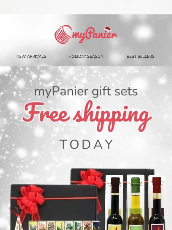 Today✨ FREE shipping on all myPanier Gift Sets✨