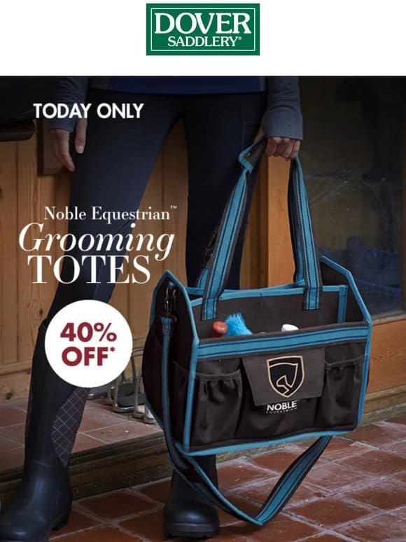 Tonight Only: 40% Off Noble Equestrian Grooming Totes