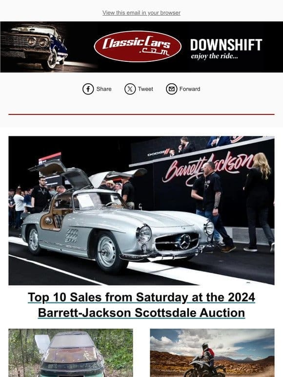 Top 10 Sales from Saturday at the 2024 Barrett-Jackson Scottsdale Auction