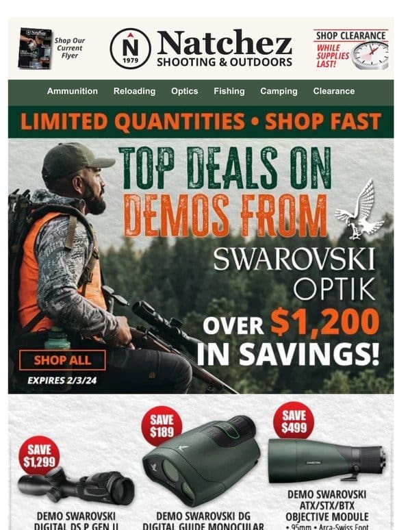 Top Deals on Demos From Swarovski Optik
