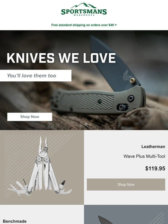Top Selling Knives + NEW From Benchmade