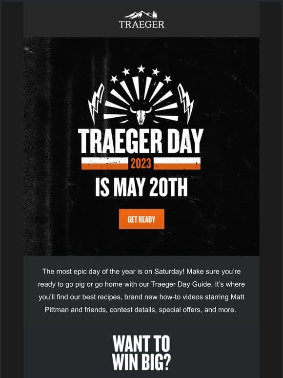 Traeger Day is Saturday!