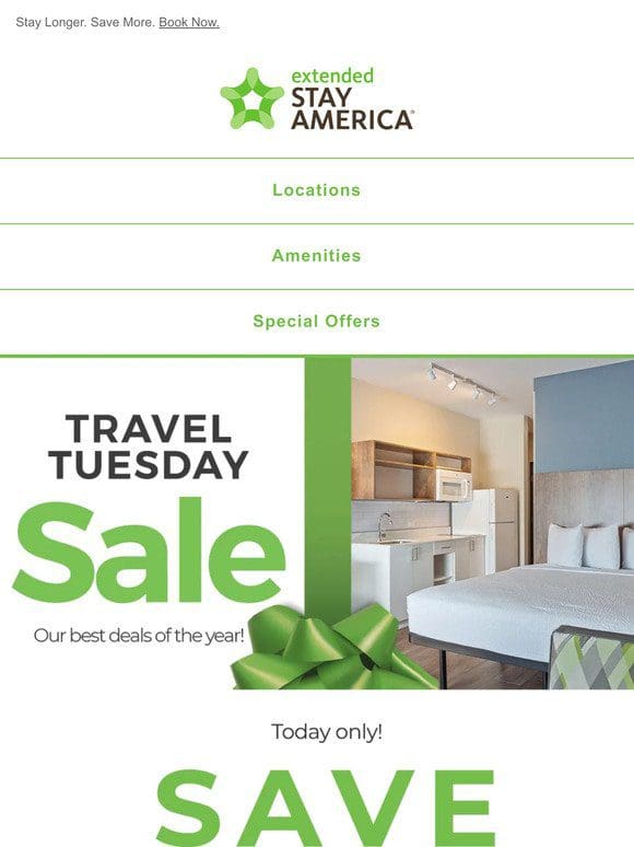 Travel Tuesday Sale – Save up to 60%!