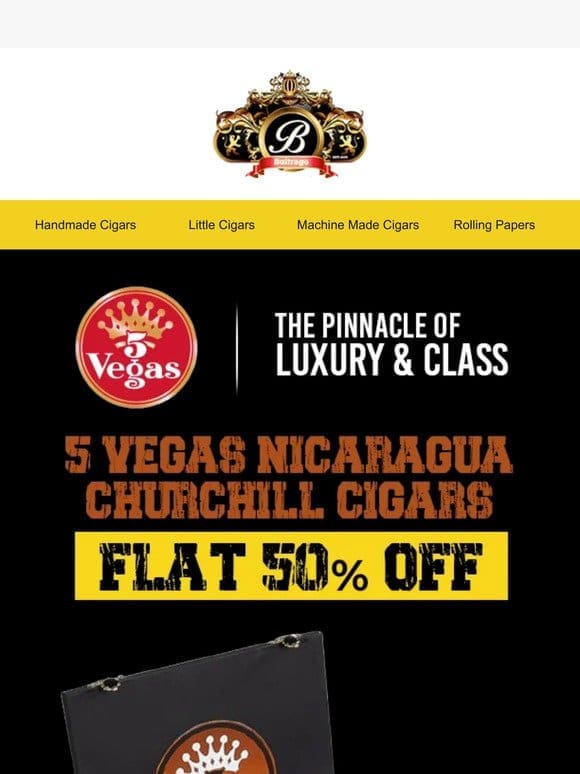 Treat yourself to the premium 5 Vegas Nicaragua Churchill!