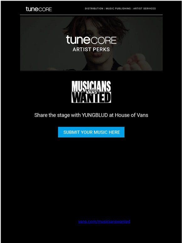 TuneCore Artist Perks: Share the stage with YUNGBLUD at House of Vans