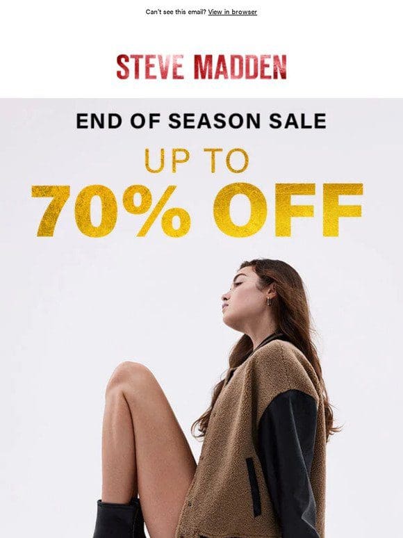 Up to 70% off!!