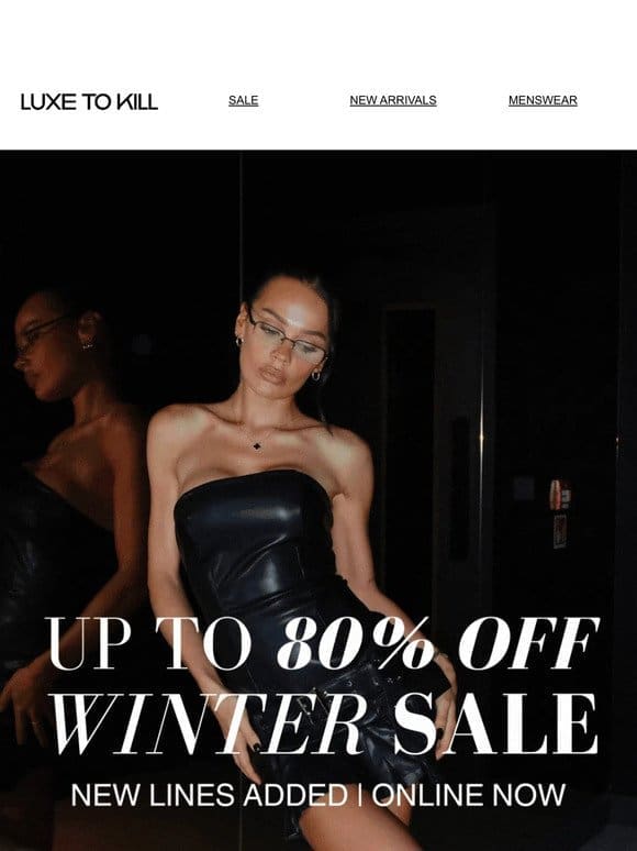 UP TO 80% OFF | SHOP WINTER SALE ❄️