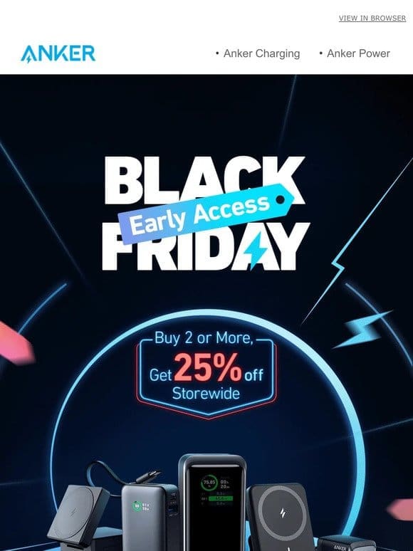 Unlock Early Black Friday Savings at Anker | Buy 2， Save More