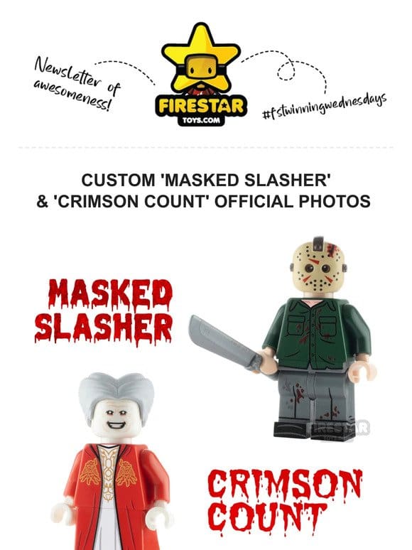 Unveiling the Crimson Count and Masked Slasher Official Photos!