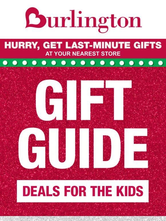 Unwrap WOW deals on gifts for kids!