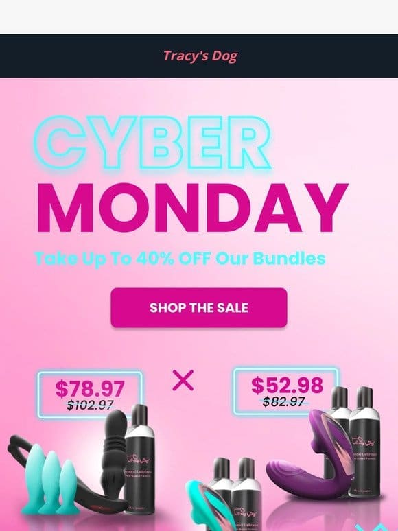Up To 40% OFF for Cyber Monday? Yes， please!