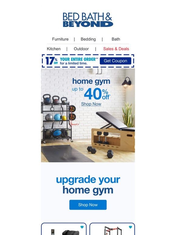Up To 40% Off Home Gym & Workout Essentials  ️‍♀️ ‍♂️