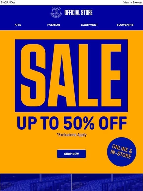 Up To 50% Off: Our Sale Continues…