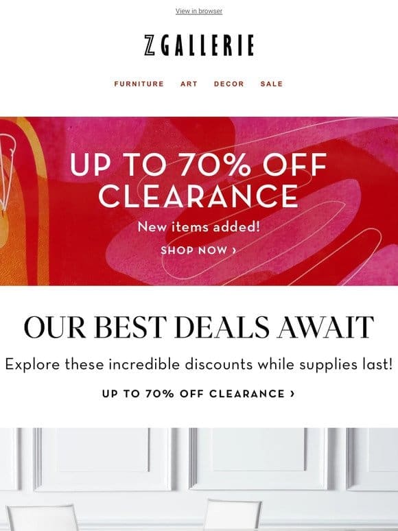 Up To 70% OFF Closeout Clearance​