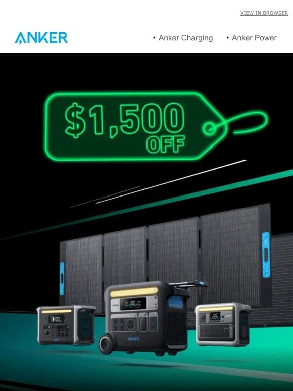 Up to $1，500 Off Power Stations | Anker SOLIX