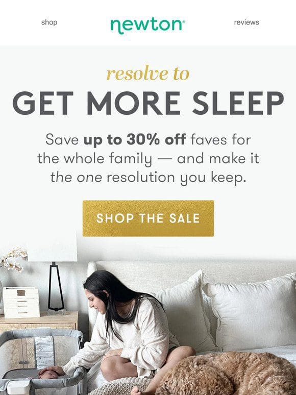 Up to 30% OFF means *everybody* sleeps well