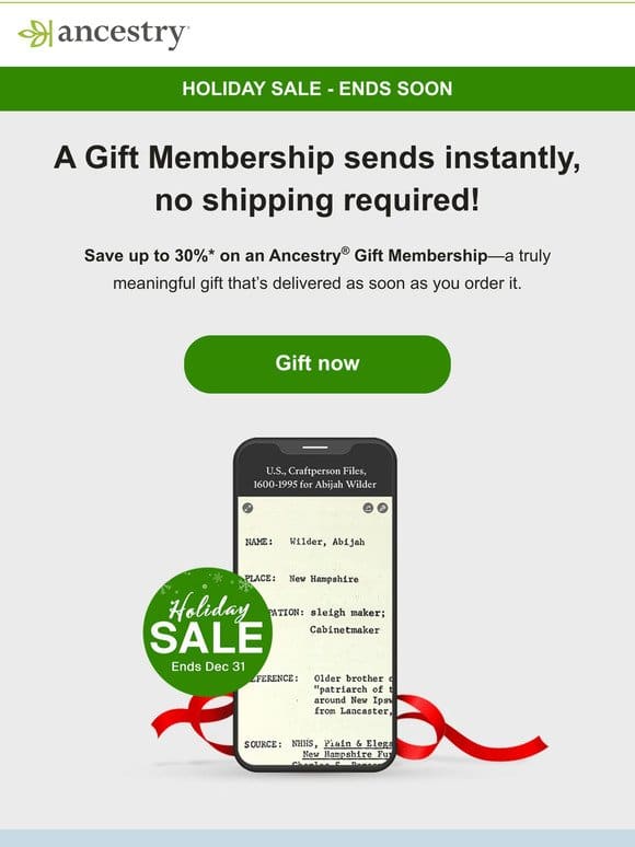 Up to 30% off Gift Memberships—delivered today!