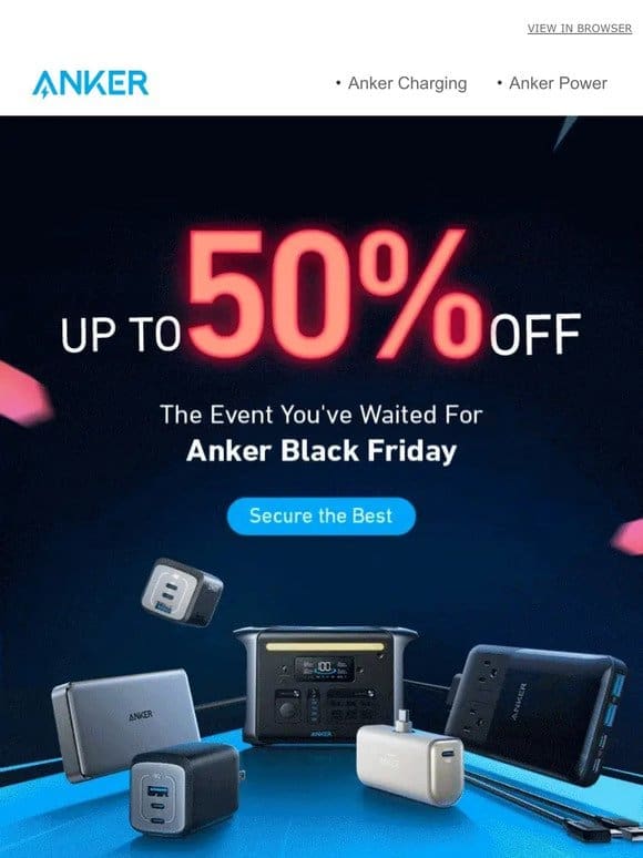 Up to 50% Off | Black Friday Gets a Boost with Anker