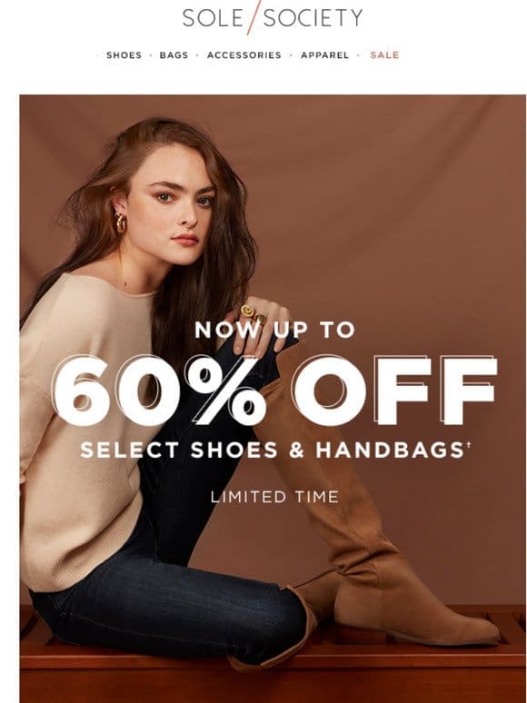 Up to 60% Sole Society Shoes & Bags at DSW.com!