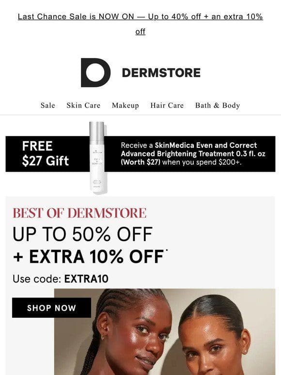 Up to 60% off curated Best of Dermstore kits