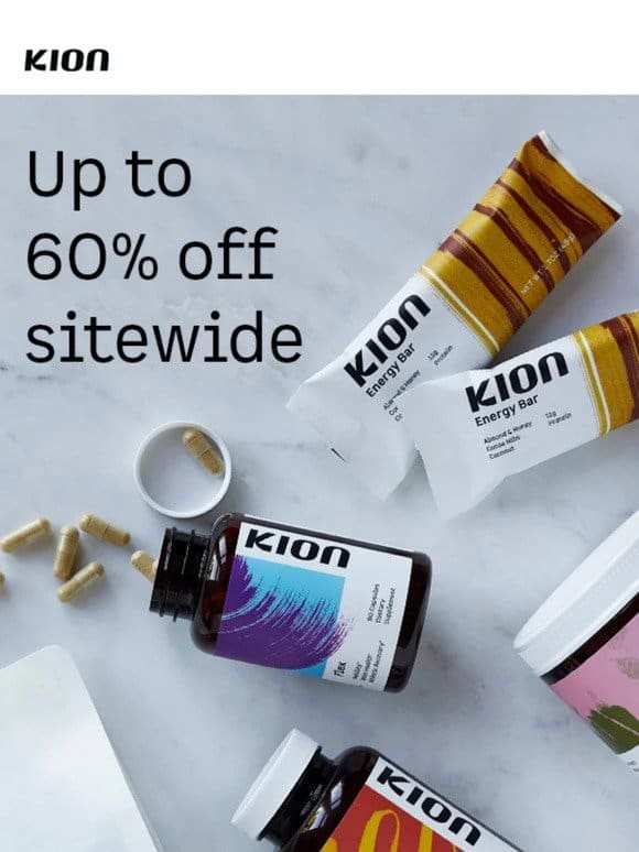 Up to 60% off extended!