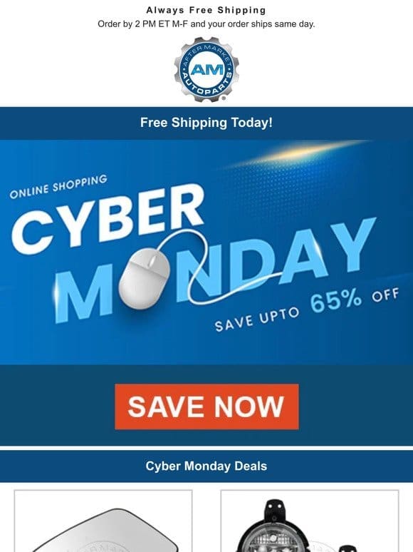 Up to 65% Off – Cyber Monday Deals!