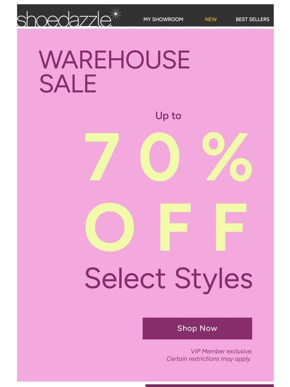 Up to 70% OFF = ends in hours