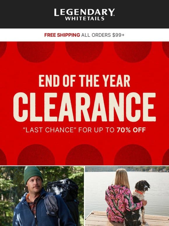 Up to 70% Off End of the Year Clearance