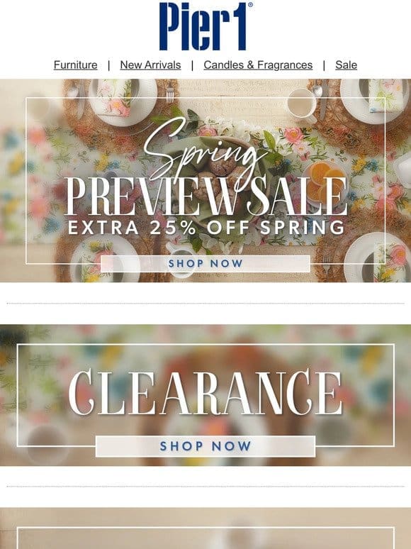 Up to 70% Off Our New Spring Preview Sale! ❤️