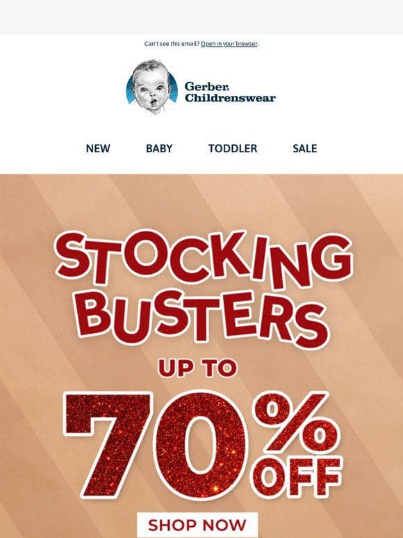 Up to 70% off Doorbusters to Wrap up the Holidays