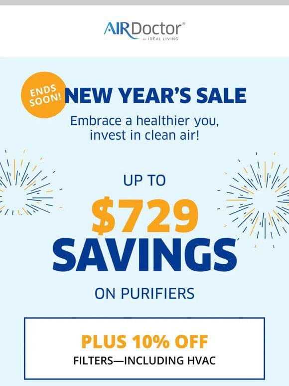 Up to $729 Savings On Purifiers (All Models On Sale!)