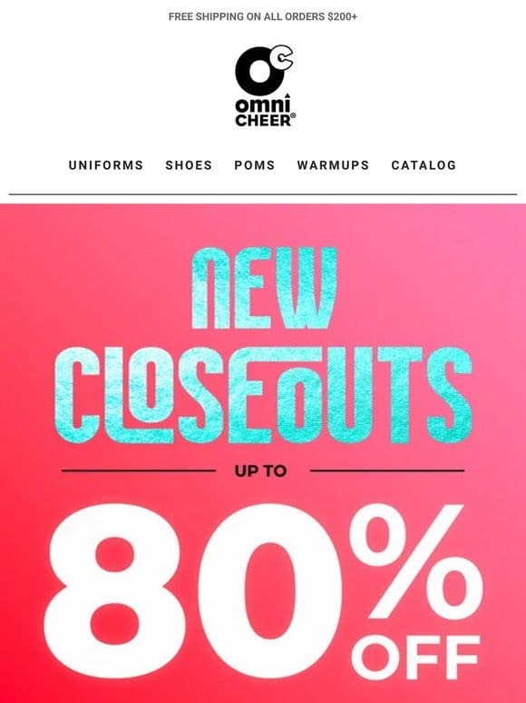 Up to 80% Off New Markdowns!