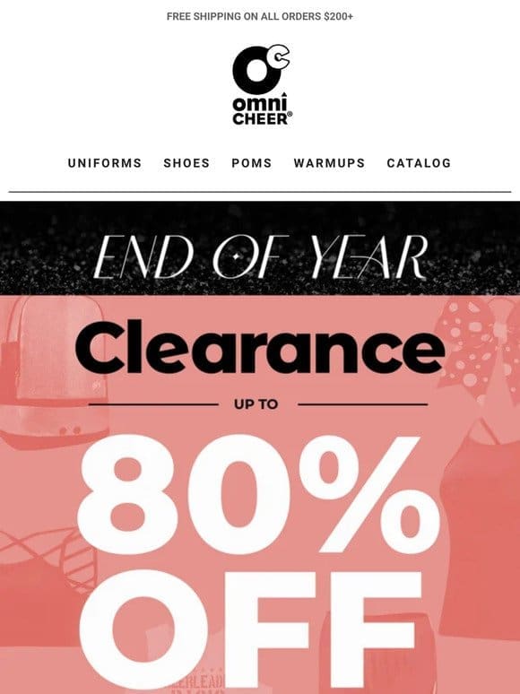 Up to 80% Off! Year-End Clearance Extravaganza