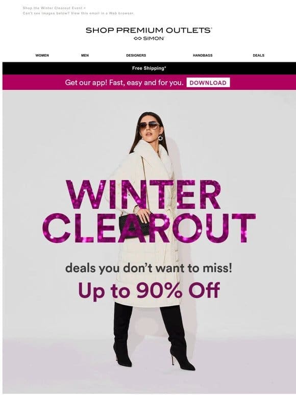 Up to 90% Off Winter Styles