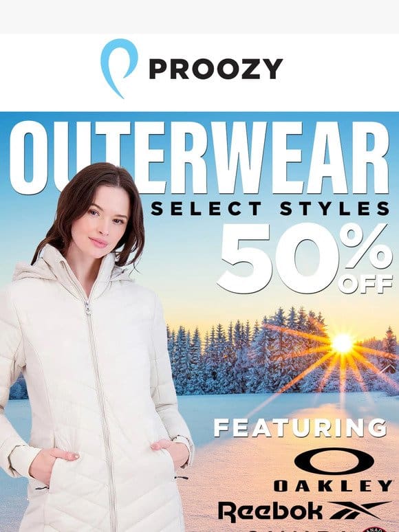 Update your winter wardrobe with half-priced outerwear!