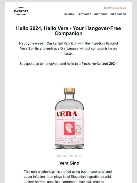 [VERA SPIRITS ] Your hangover-free companion for 2024